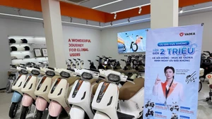Alors que le marché vietnamien des véhicules électriques connaît un essor fulgurant et devient un « terrain de jeu » pour tous. Les entreprises nationales et internationales accélèrent pour s’emparer d’une part du marché. Photo: VNA