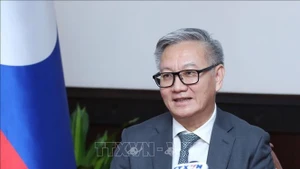 Le ministre lao des Affaires étrangères, Thongsavanh Phomvihane. Photo . VNA.