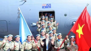 Casques bleus vietnamiens. Photo: VNA