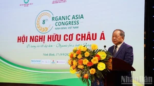 Le président de l’Association vietnamienne d’agriculture biologique, Ha Phuc Mich, a prononcé le discours d’ouverture de la Conférence asiatique sur l’agriculture biologique, le 17 septembre.
