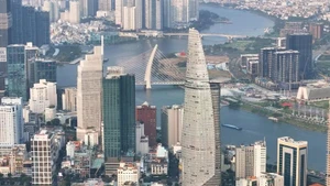 La tour financière Bitexco est l'un des symboles de Ho Chi Minh-Ville. Photo : VNA.