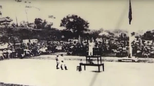 L’après-midi du 20 août 1945, un grand rassemblement se tint au stade du chef-lieu de Thai Nguyen. Photo d’archives : baothainguyen.