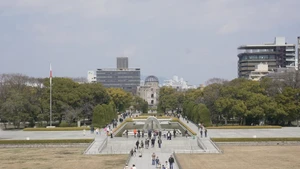Au parc du mémorial de la paix d'Hiroshima. Photo : VNA.