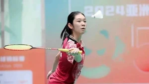 La jeune joueuse de badminton vietnamienne Nguyên Thi Thu Huyên enregistre la plus forte progression au classement mondial de l'année. Photo : BWF.