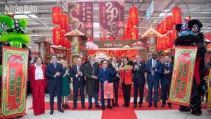 Le Premier ministre Pham Minh Chinh lors de son entretien téléphonique avec son homologue singapourien Lawrence Wong. Photo : MINH DUY.