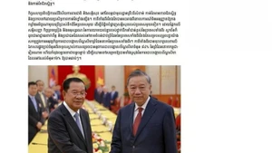 Article paru dans le Kampuchea Thmey Daily. Photo : VNA.