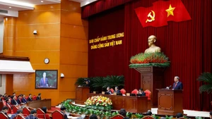 Le secrétaire général To Lam s'exprime à l'ouverture du 2e Plénum du Comité central du Parti du XIVe mandat. Photo : VNA.