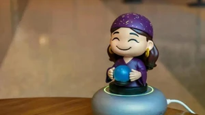 Une figurine dans le projet HeyMates fonctionnant sous BuddyOS, présentée au CES 2026. Photo : The Verge/CVN.