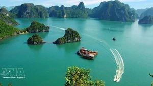 La beauté magique de centaines de grandes et petites îles est certainement la chose la plus séduisante pour tous ceux qui souhaitent naviguer dans les eaux de Bai Tu Long. Photo : VNA.