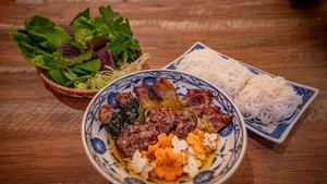 Le bun cha servi au restaurant à Portland, aux États-Unis (Photo : The Paper Bridge).