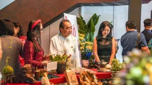 Dé visiteurs au nouveau musée du "phở", situé dans le quartier de Ben Thanh à Ho Chi Minh-Ville. Photo : sggp.org.vn