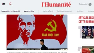 Illustration de l’article publié par L’Humanité le 23 janvier sur le XIVᵉ Congrès du Parti communiste vietnamien. Source: baotintuc