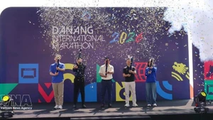 Lors de la cérémonie d'ouverture du Marathon international de Dà Nang 2026. Photo : VNA