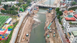 Le projet de réhabilitation du cours inférieur de la rivière Kim Nguu à Hanoi entre dans sa phase finale