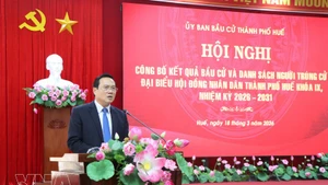 Nguyen Quang Tuan, vice-président permanent du Conseil populaire municipal et vice-président de la Commission électorale de la ville de Hue. Photo: VNA