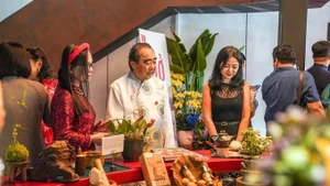 Dé visiteurs au nouveau musée du "phở", situé dans le quartier de Ben Thanh à Ho Chi Minh-Ville. Photo : sggp.org.vn