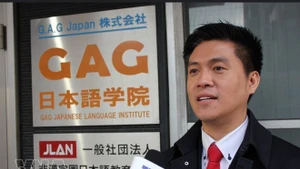 Nguyen Duy Anh, président d’honneur de l’Association des Vietnamiens dans la préfecture de Fukuoka au Japon et secrétaire général du Réseau mondial pour l'enseignement du vietnamien et de la culture vietnamienne. Photo : VNA.