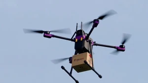 Essai de livraison par UAV au Parc de haute technologie de Hô Chi Minh-Ville (Photo : VGP)