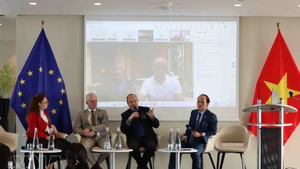 Débats lors du séminaire. Photo : VNA.