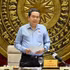 Le président de l’Assemblée nationale, Trân Thanh Mân, s'exprime lors de la séance de travail avec la permanence du Conseil des affaires ethniques, à Hanoi, le 21 mai. Photo : NDEL.