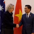 Le vice-président de l'Assemblée nationale du Vietnam, Nguyen Doan Anh, rencontre la vice-présidente de la Chambre des représentants australienne, Sharon Claydon. Photo : VNA.