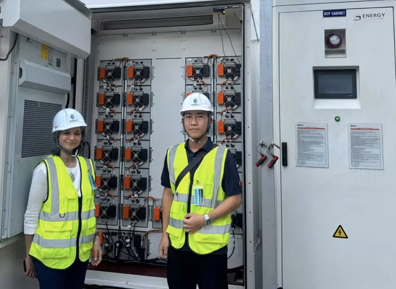 Lancement du groupe de travail sur les systèmes de batteries de stockage d’énergie (BESS). Photo : Congthuong.