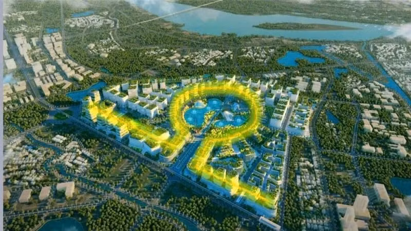 Perspective du projet d’investissement dans la construction des infrastructures et le développement du Parc biologique de haute technologie de Hanoï. Photo : NDEL.