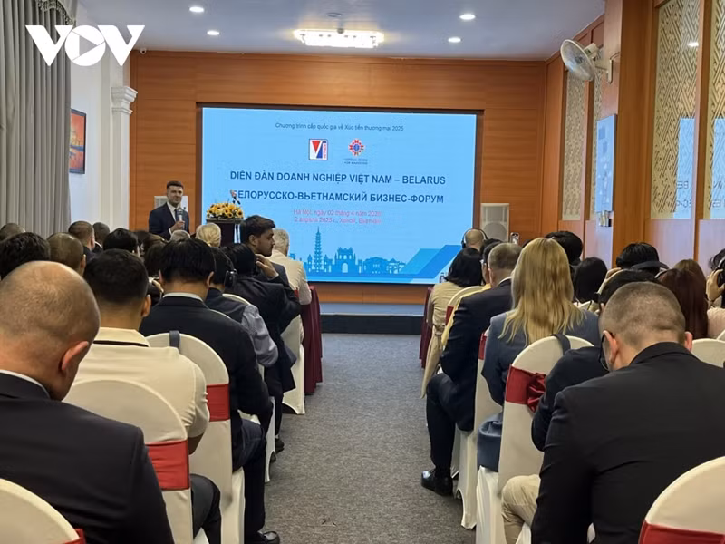 Le forum des entreprises Vietnam-Biélorussie. Photo : VOV.
