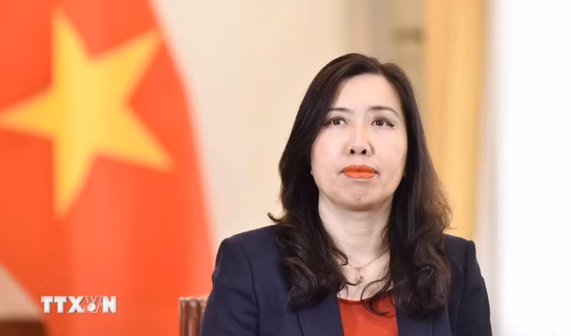 La vice-ministre des Affaires étrangères Lê Thi Thu Hang. Photo : VNA.
