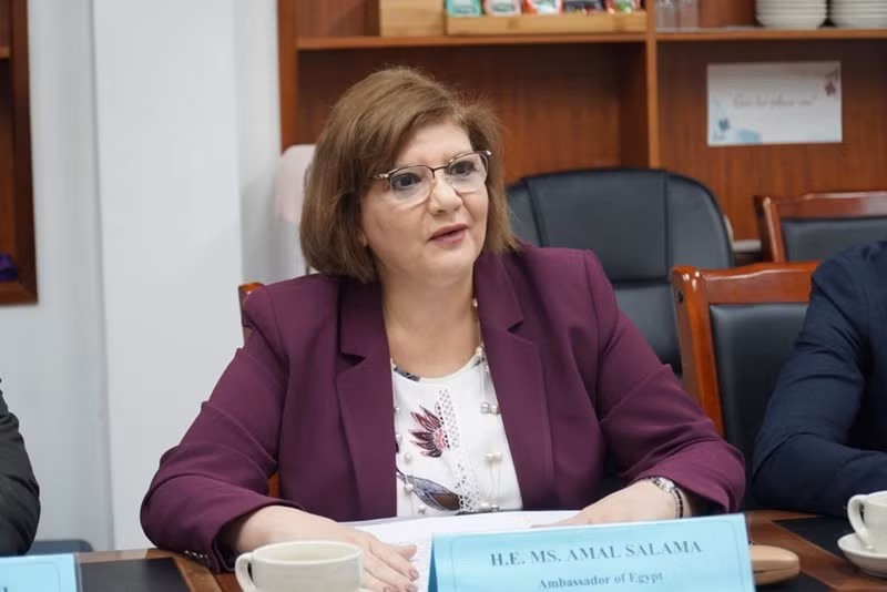 L’ambassadrice d’Égypte au Vietnam, Amal Salama. Photo : VOV.
