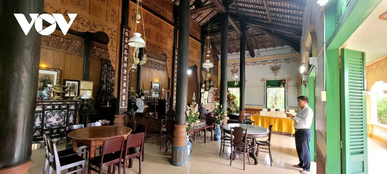 Le village de Dong Hoa Hiep conserve actuellement environ sept maisons anciennes, âgées de 150 à 220 ans, ainsi que 29 maisons construites il y a 80 à 100 ans. Photo : VOV