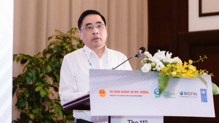 Selon le vice-ministre vietnamien de l’Agriculture et de l’Environnement, Nguyen Quoc Tri, ces dernières années, le Vietnam a activement participé et mis en œuvre plusieurs initiatives mondiales pour promouvoir la conservation de la biodiversité. Photo : NDEL Selon le vice-ministre vietnamien de l’Agriculture et de l’Environnement, Nguyen Quoc Tri, ces dernières années, le Vietnam a activement participé et mis en œuvre plusieurs initiatives mondiales pour promouvoir la conservation de la biodiversité. Photo : NDEL