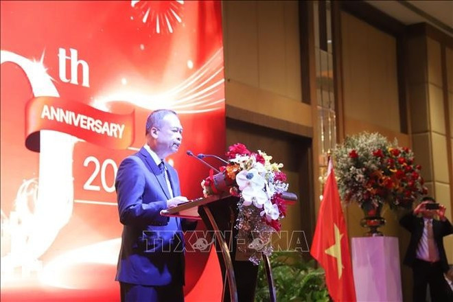 L'ambassadeur vietnamien, Pham Viêt Hung, s'exprime à la cérémonie. Photo: VNA L'ambassadeur vietnamien, Pham Viêt Hung, s'exprime à la cérémonie. Photo: VNA