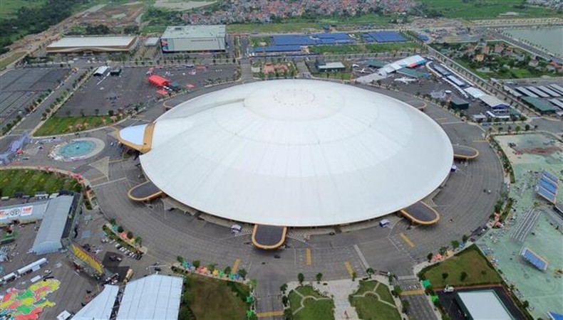 Le Centre national des expositions est appelé à devenir le nouvel emblème de la capitale, Hanoï, avec pour point d’orgue le gigantesque hall Kim Quy à l'image de la tortue. Photo : VNA Le Centre national des expositions est appelé à devenir le nouvel emblème de la capitale, Hanoï, avec pour point d’orgue le gigantesque hall Kim Quy à l'image de la tortue. Photo : VNA