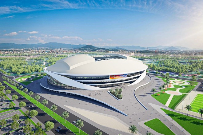 Image d’artiste du stade PVF à Hung Yên. Photo : VNA Image d’artiste du stade PVF à Hung Yên. Photo : VNA