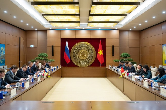 Panorama de l&apos;entretien. Photo: quochoi.vn