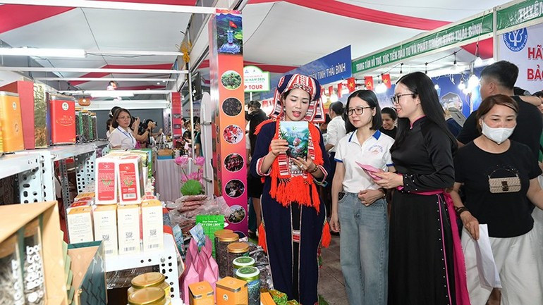 La foire réunit la participation de 130 stands venus de différentes entreprises vietnamiennes et étrangères, ainsi que des représentants de 120 agences de voyages venues de plus de 10 pays et territoires à travers le monde. Photo : NDEL 3.jpg