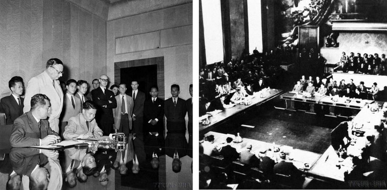 Conclusion des Accors de Paris, succès importants de la diplomatie du Vietnam. Photo d'archives : VNA Conclusion des Accors de Paris, succès importants de la diplomatie du Vietnam. Photo d'archives : VNA