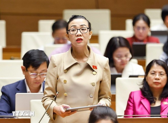 La députée Trinh Thi Tu Anh, de la province de Lam Dong. Photo: VNA