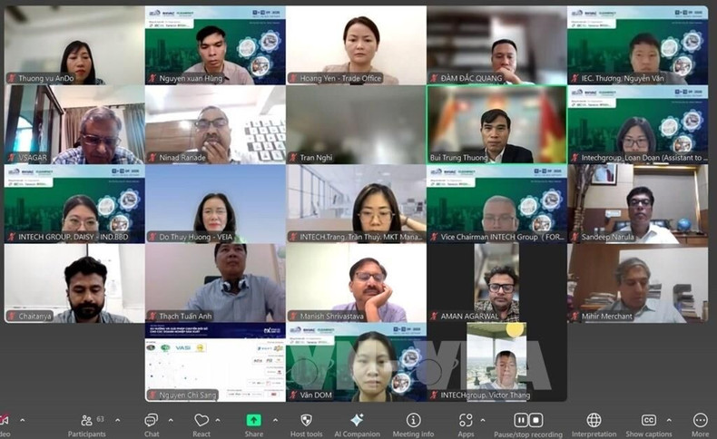 Le webinaire « Coopération Vietnam – Inde dans les secteurs de l’électricité et de l’électronique » s’est véritablement imposé comme un forum de connexion stratégique, ouvrant des perspectives de coopération concrètes et efficaces entre les entreprises des deux pays. an2.jpg