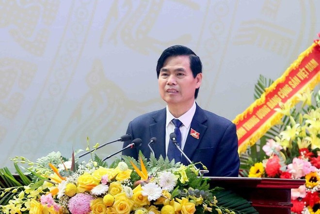Hoang Quoc Khanh, secrétaire du Comité provincial du Parti. Photo : VNA. Hoang Quoc Khanh, secrétaire du Comité provincial du Parti. Photo : VNA.