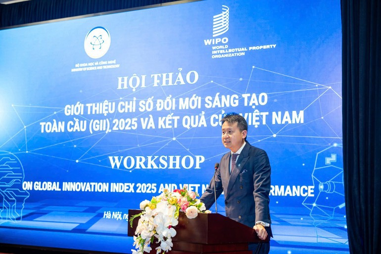 Le directeur général de l’OMPI, Daren Tang, s'engage à accompagner le Vietnam dans la mise en œuvre de la Résolution no 57 sur la science, la technologie, l’innovation et la transformation numérique, en vue du développement de l’économie du savoir. Photo : NDEL Le directeur général de l’OMPI, Daren Tang, s'engage à accompagner le Vietnam dans la mise en œuvre de la Résolution no 57 sur la science, la technologie, l’innovation et la transformation numérique, en vue du développement de l’économie du savoir. Photo : NDEL