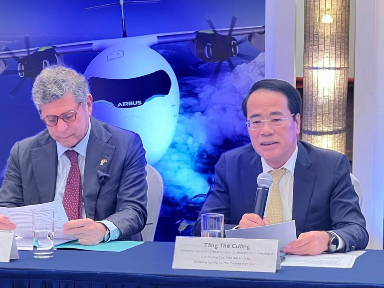 Selon Tang The Cuong, directeur du Département du changement climatique (ministère vietnamien de l’Agriculture et de l’Environnement), le Vietnam est passé d’une posture réactive à une attitude proactive dans l’action climatique. Le pays reste déterminé à atteindre la neutralité carbone d’ici 2050. Photo : NDEL