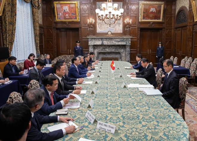 Panorama de l'entretien. Photo : VNA Panorama de l'entretien. Photo : VNA