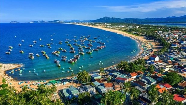 Le quai de pêche de Xuân Hai, dans la cité municipale de Sông Câu, province de Phu Yên (au Centre). Photo : VNA.