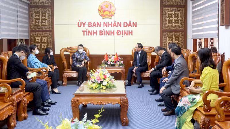 Une vue générale de la rencontre. Photo: thoidai