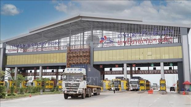Le port sec de Thanaleng Vientiane dans le district de Hadxaiphong, capitale Vientiane, au Laos. Photo : VNA.