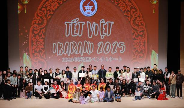 La fête du « Têt vietnamien à Ibaraki 2025 » à Mito. Photo: thoidai.com.vn
