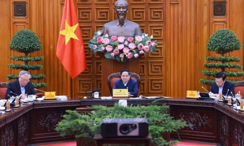 Lors de la réunion. Photo : VNA