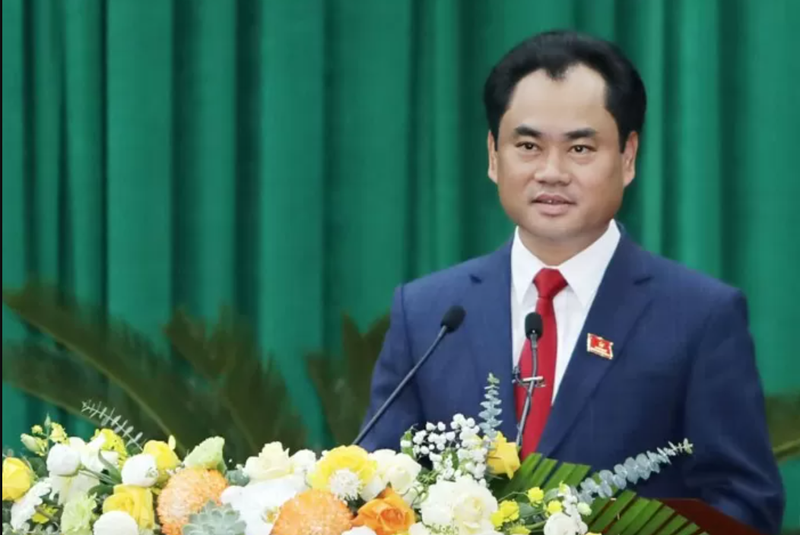 Trinh Viet Hung, secrétaire du Comité du Parti provincial de Thai Nguyên, prend la parole. Photo: baocongthuong